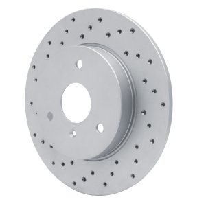 Smart Fortwo Brake Rotor (1) - Front Left - DFC - Drilled Geoperformance - `05-`16