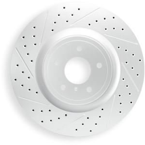 Smart Fortwo Brake Rotor (1) - Front Left - DFC - Drilled & Slotted Geoperformance - `05-`16