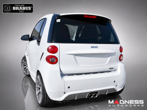 smart fortwo Rear Diffuser Panel - 451 - w/ Center Exhaust Cut Out - Genuine BRABUS