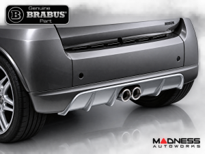 smart fortwo Rear Diffuser Panel - 451 - w/ Center Exhaust Cut Out - Genuine BRABUS
