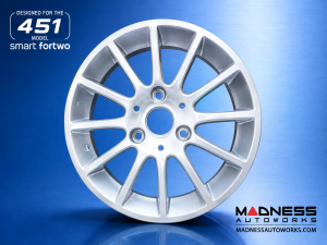 smart fortwo Wheel - 451 model - Rear - 15x5.5" - Design 1 - R72 - Replica