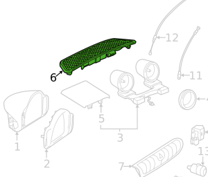 smart fortwo Upper Cover - 451 model 