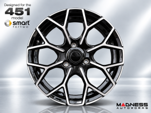 smart fortwo Custom Wheels - 451 Model - KUHLFX - Estremo BiColor - Single Wheel - 16"x6"