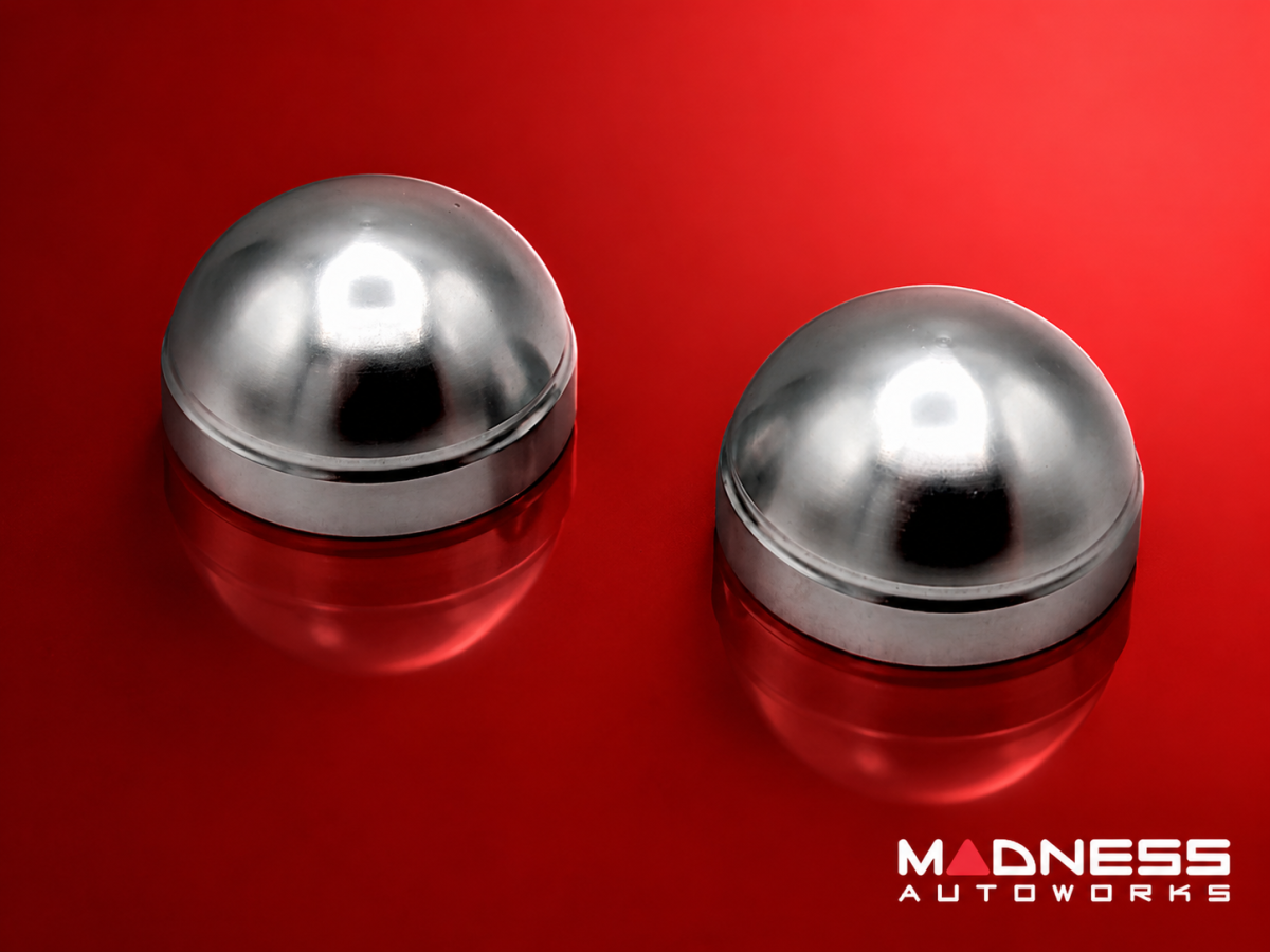 smart fortwo Stalk End Caps - 451 - Set of 2 - Billet Aluminum 