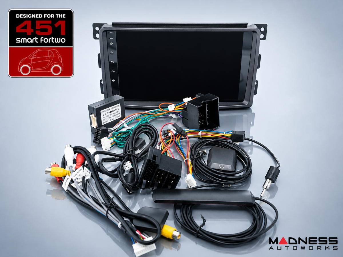 smart 451 Radio Head Unit Upgrade System w/ install Kit - Pre 2011 - T4