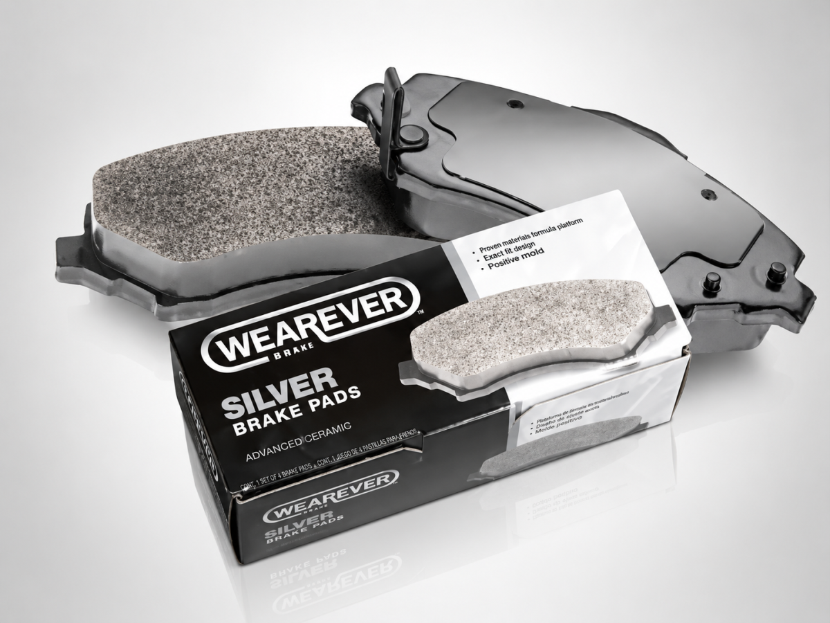smart fortwo Brake Pads - 451 model - Front - Wearever - Silver