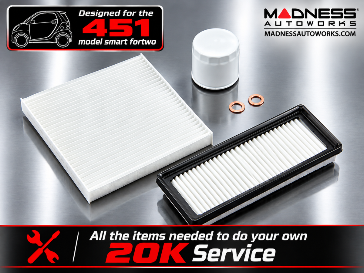 smart fortwo Service Package - 451 model - 20K Service