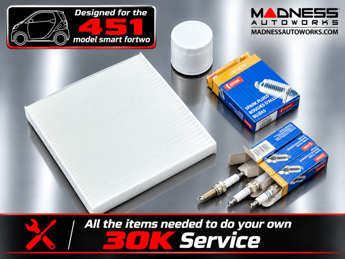 smart fortwo Service Package - 451 model - 30K Service