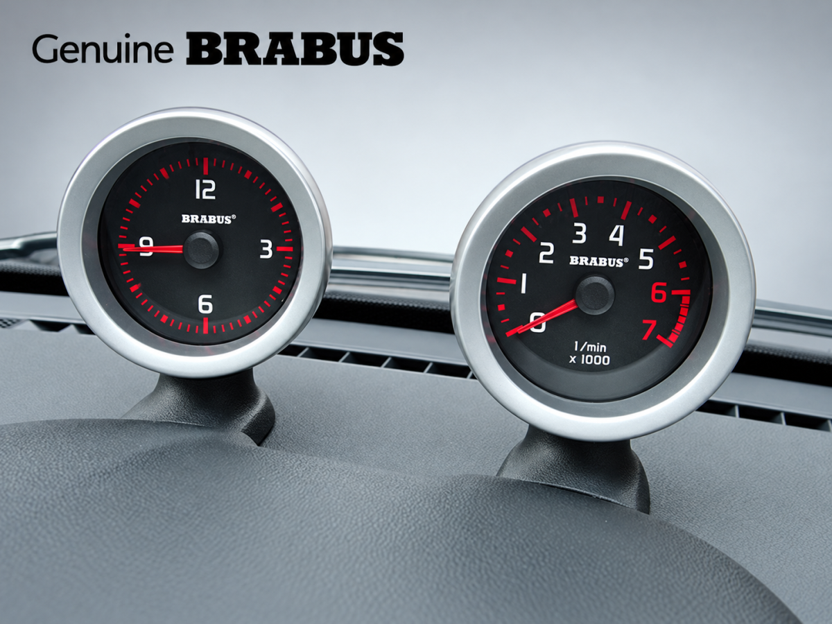 smart fortwo Instrument Pods - 451 model - Tach + Clock - BRABUS - Pre 2011