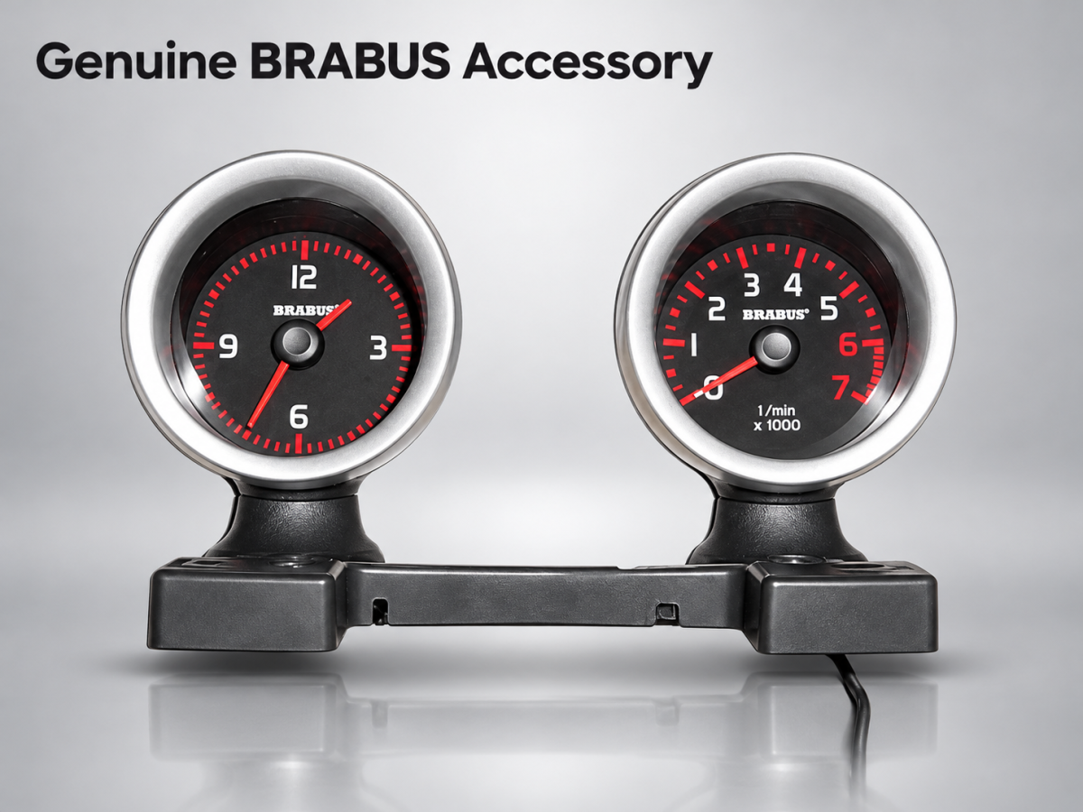 smart fortwo Instrument Pods - 451 model - Tach + Clock - BRABUS - Pre 2011