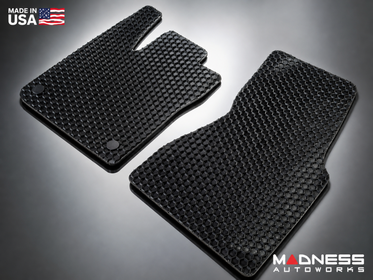 smart fortwo Floor Mats - 453 model - All Weather - Rubber - Black 