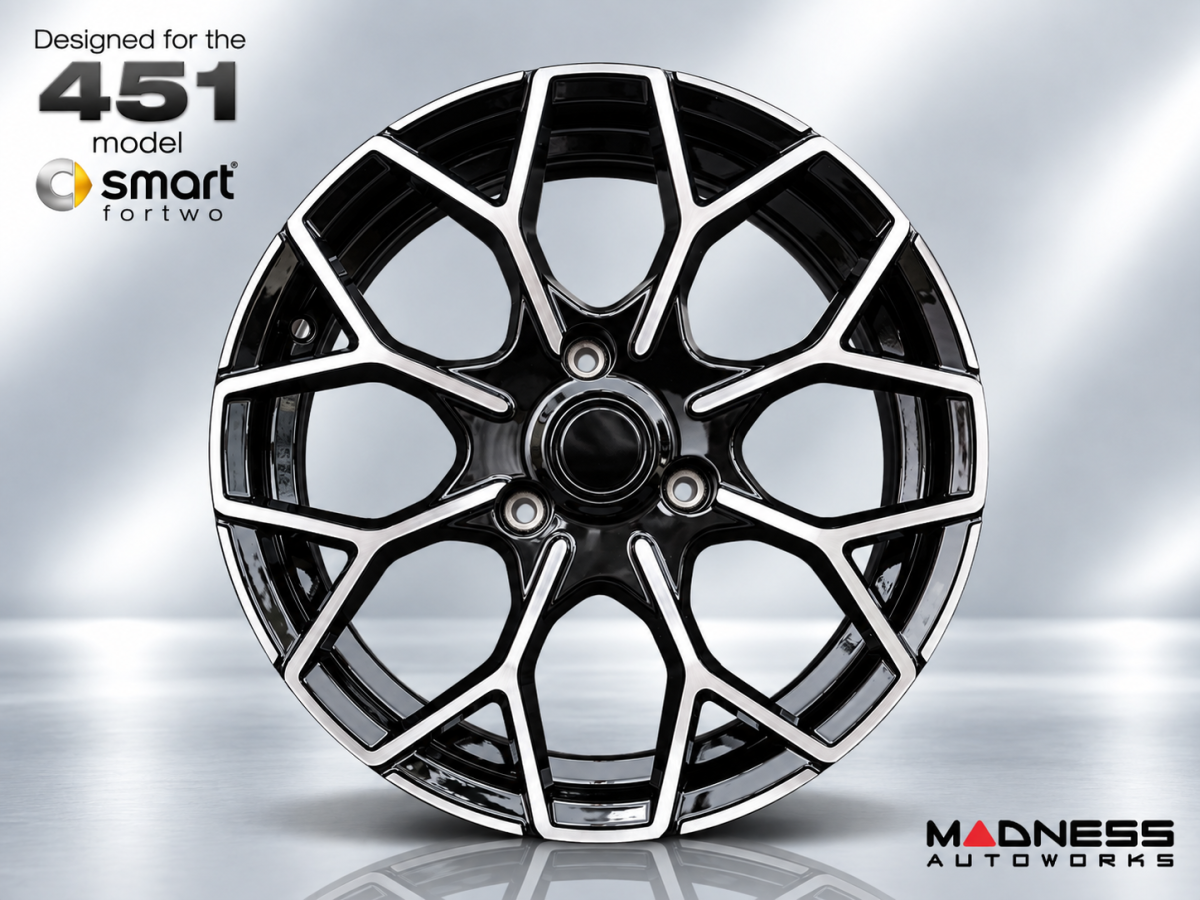 smart fortwo Custom Wheels - 451 Model - KUHLFX - Estremo BiColor - Single Wheel - 16"x6"