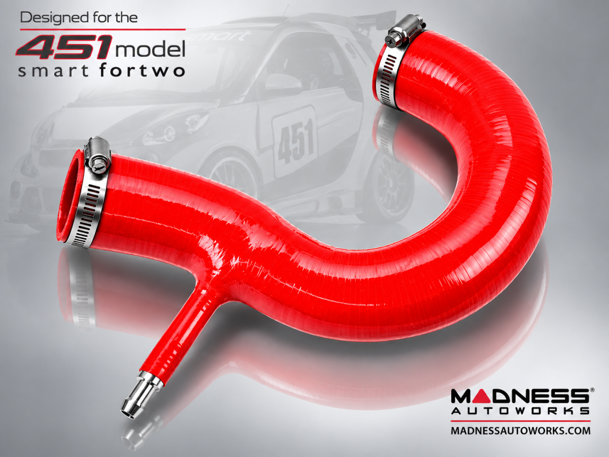 smart fortwo Intake Upgrade Hose - 451 Model - Red