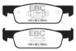 Smart Fortwo Brake Pads - Front - EBC - Greenstuff 2000 Series Sport - `16-`17
