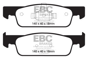 Smart Fortwo Brake Pads - Front - EBC - Greenstuff 2000 Series Sport - `16-`17 Smart Fortwo Brake Pads - Front - EBC - Greenstuff 2000 Series Sport - `16-`17