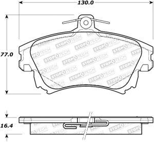 Smart Forfour Brake Pads - Stoptech - Street - `05-`07