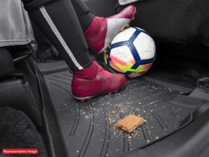 Smart ForTwo FloorLiner - Front - WeatherTech - DigitalFit - Grey - `08-`13