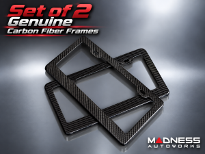 License Plate Frame - 100% Genuine Carbon Fiber (2)