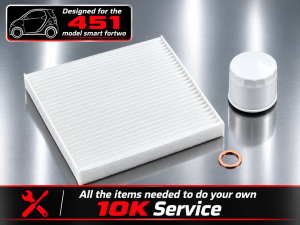 smart fortwo Service Package - 451 model - 10K Service