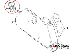 smart fortwo Exhaust Hanger - 451 model - Genuine