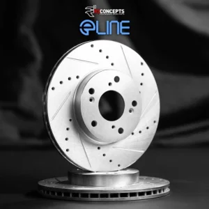 smart fortwo Brake Rotors (2) - 451 - Front - R1 Concepts - eLine Series - Drilled + Slotted