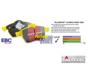 smart fortwo Brake Pads - 453 - EBC - Yellowstuff 