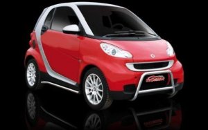 smart fortwo Side Rails - 451 model - Chrome 