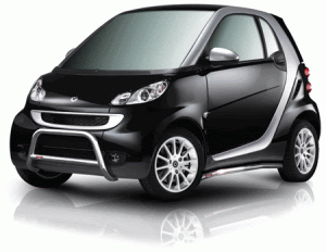 smart fortwo Side Rails - 451 model - Chrome 