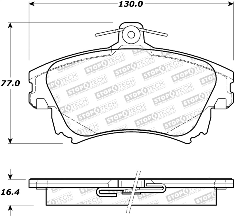 Smart Forfour Brake Pads - Stoptech - Street - `05-`07