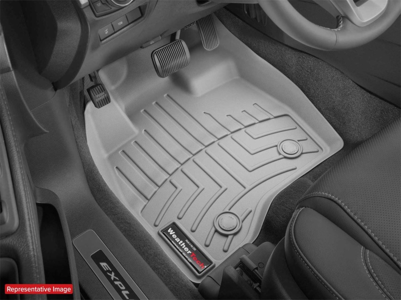 Smart ForTwo FloorLiner - Front - WeatherTech - DigitalFit - Grey - `08-`13