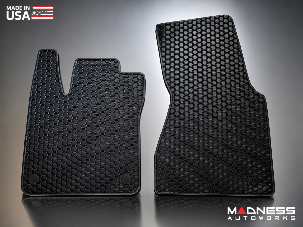 smart fortwo Floor Mats - 453 model - All Weather - Rubber - Black 