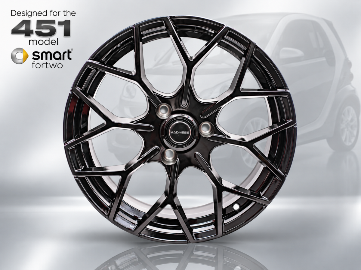 smart fortwo Custom Wheels - 451 Model - KUHLFX - Estremo Nero - Single Wheel - 16"x6"