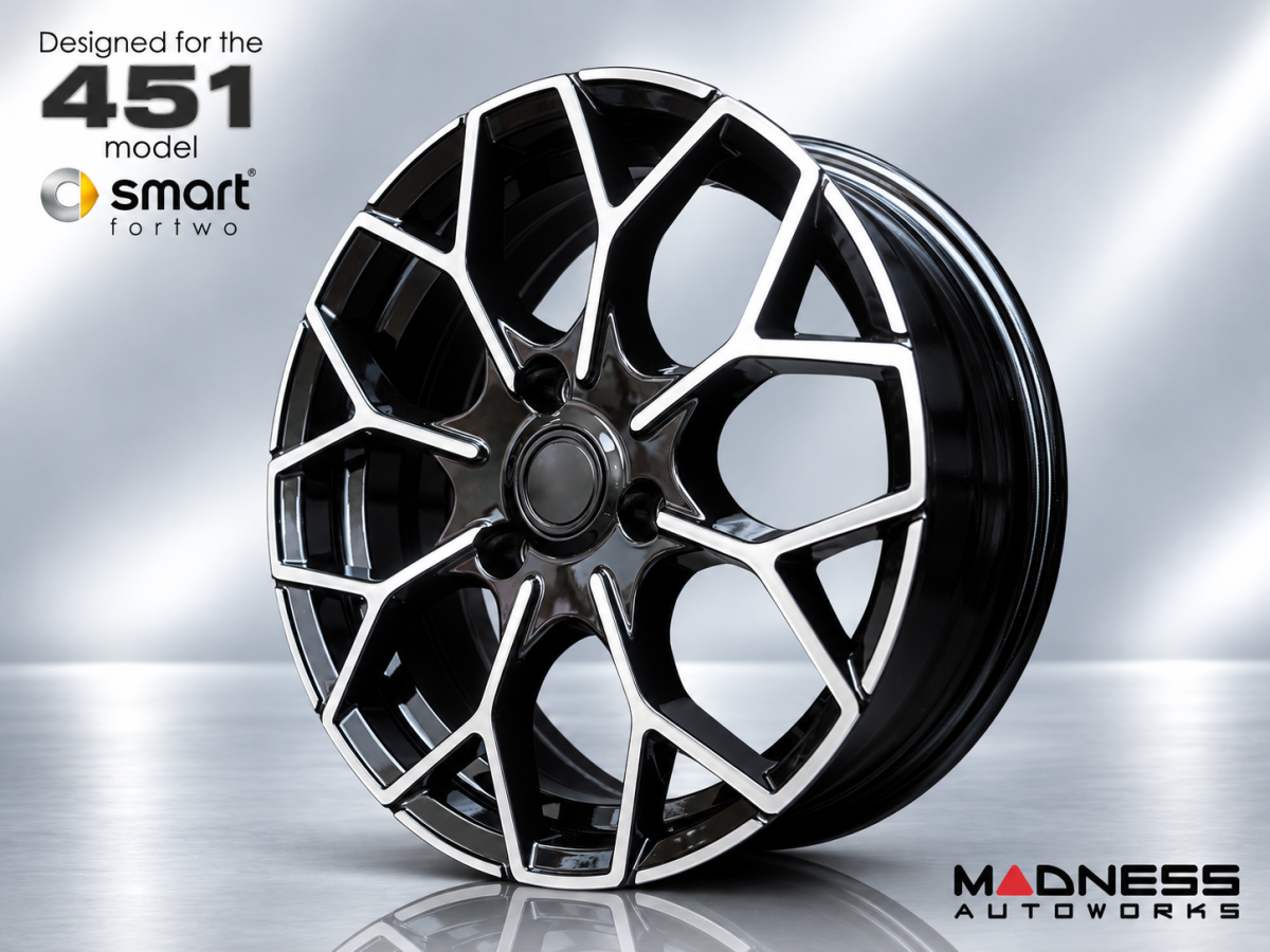 smart fortwo Custom Wheels - 451 Model - KUHLFX - Estremo BiColor - Single Wheel - 16"x6"