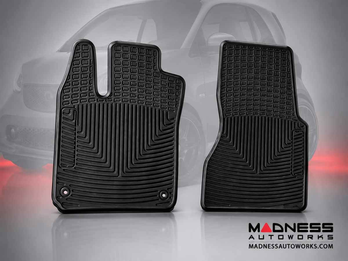 smart fortwo Floor Mats - 453 model - All Weather - Rubber - Deluxe Version