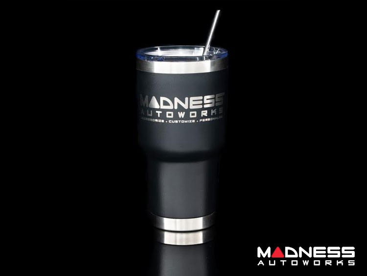 Stainless Steel Double Wall Tumbler - w/ MADNESS Autoworks Logo