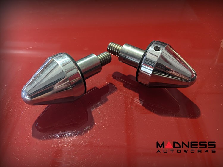 smart fortwo Bumper Spikes - 451 - Machined/ Polished Stainless Steel 