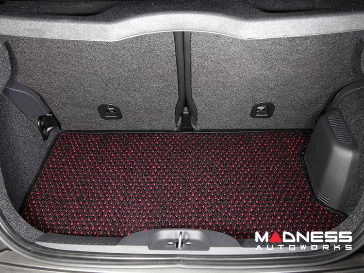 smart fortwo Cargo Area Cover - 451 model - Carpet - Coco Mats - Black/ Red