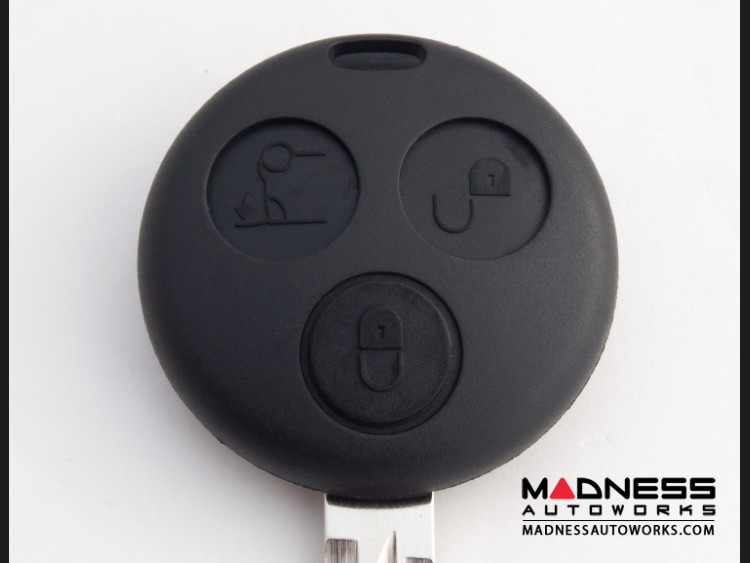 FBFGRemote Key Shell for Mercedes Benz Smart Fortwo 450 Forfour Roadste 3 Buttons Key Cover Replacement Fob Uncut Blank Case 