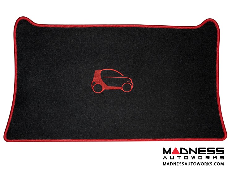 smart fortwo Cargo Area Mat - 453 model - LUXUS - Red Binding