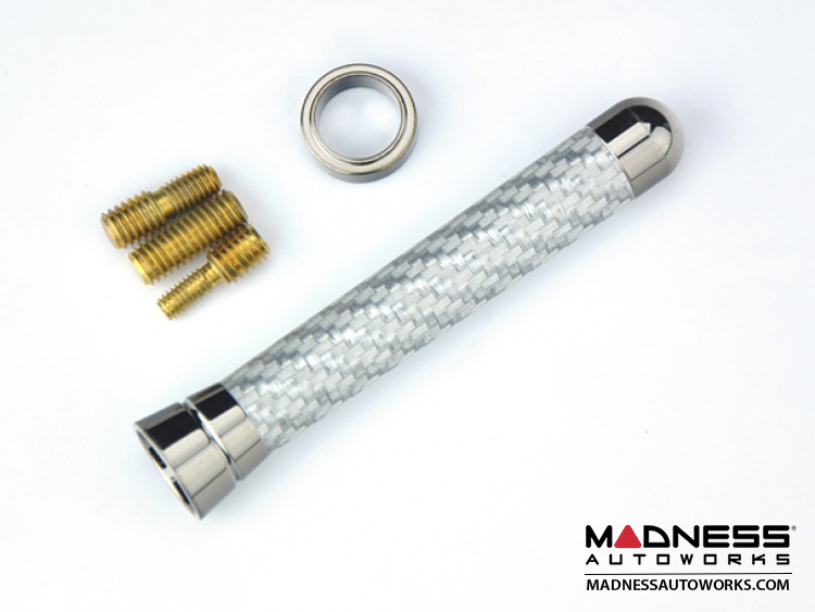 smart fortwo Antenna (Short / Stubby) Silver Carbon Fiber Mast w