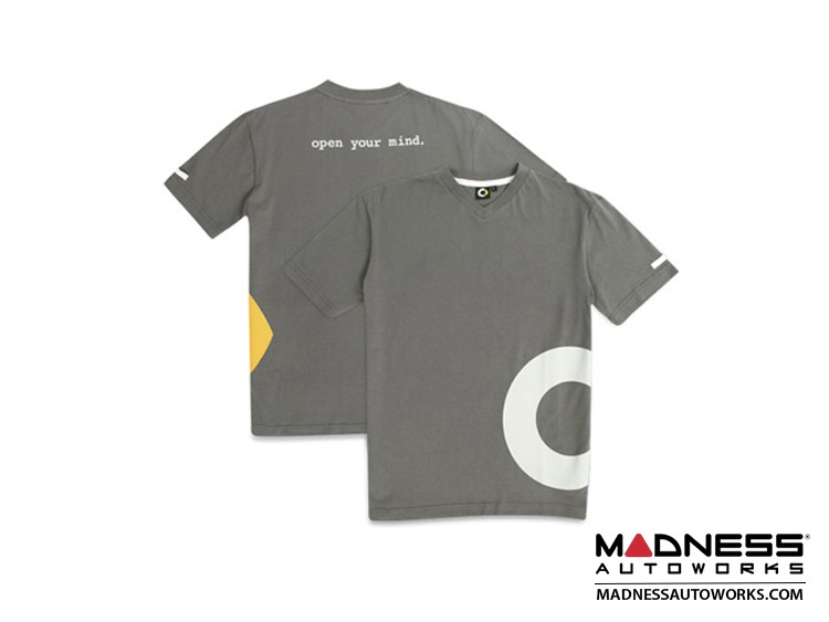 smart fortwo Men's Grey Logo T-Shirt - Large Size