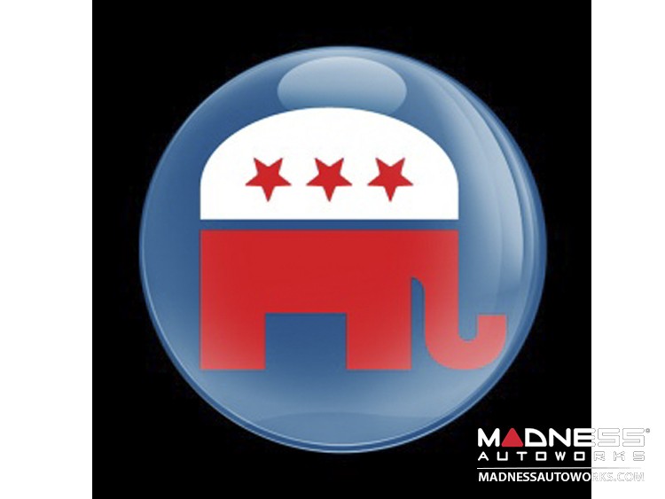 Custom Magnetic Badge - Republican Elephant