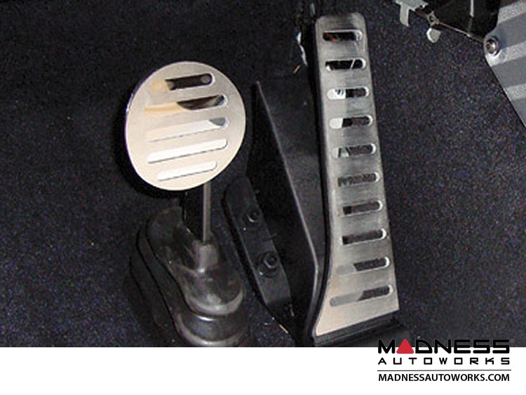 smart fortwo Pedal Set Kit - Polished Stainless Steel 