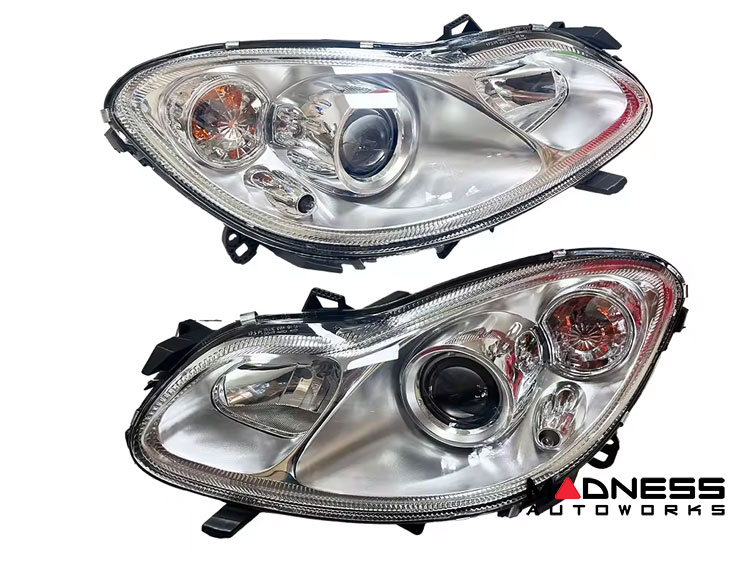 smart fortwo Headlights - 451 model - Autoparrel - Silver/ Chrome Base - Pair