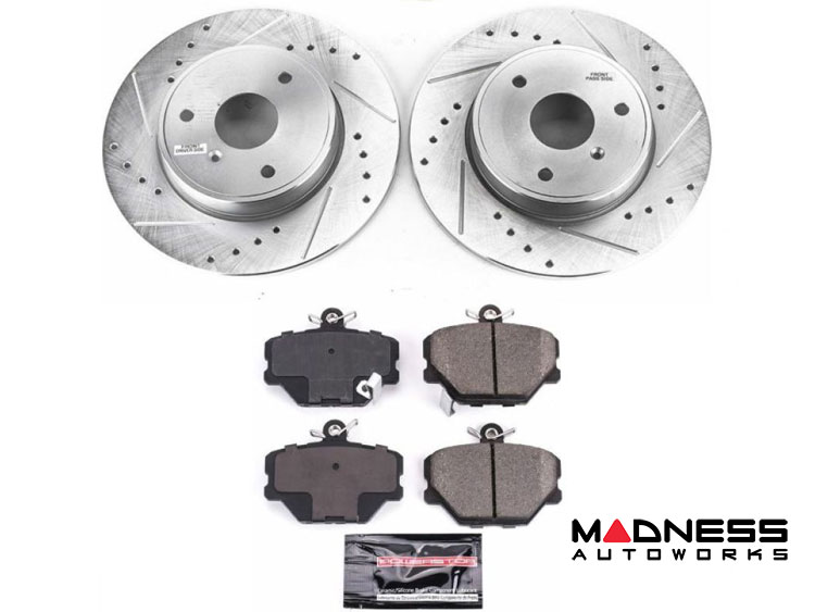 smart fortwo Brake Kit - 451 - Front - Power Stop - Z23 Evolution - Drilled and Slotted