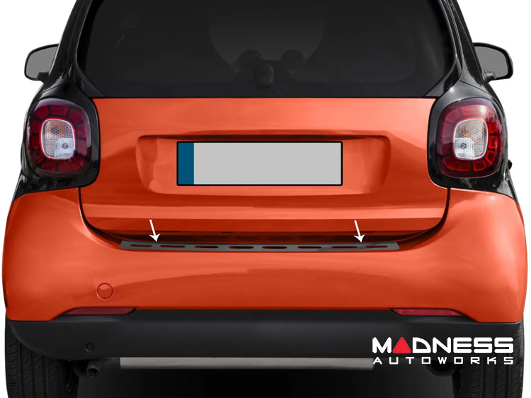 smart 453 Rear Bumper Sill - Dark Chrome, LC-4752093B