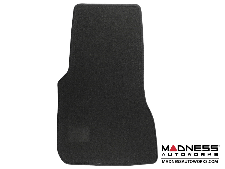 Smart Fortwo 453 Rubber Floor Mats – Red Faux Leather Edge + Rubber, Made In Germany